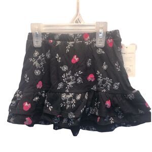 Jumping Beans Disney Minnie Mouse black/pink/silver ruffle hem skirt, 4T